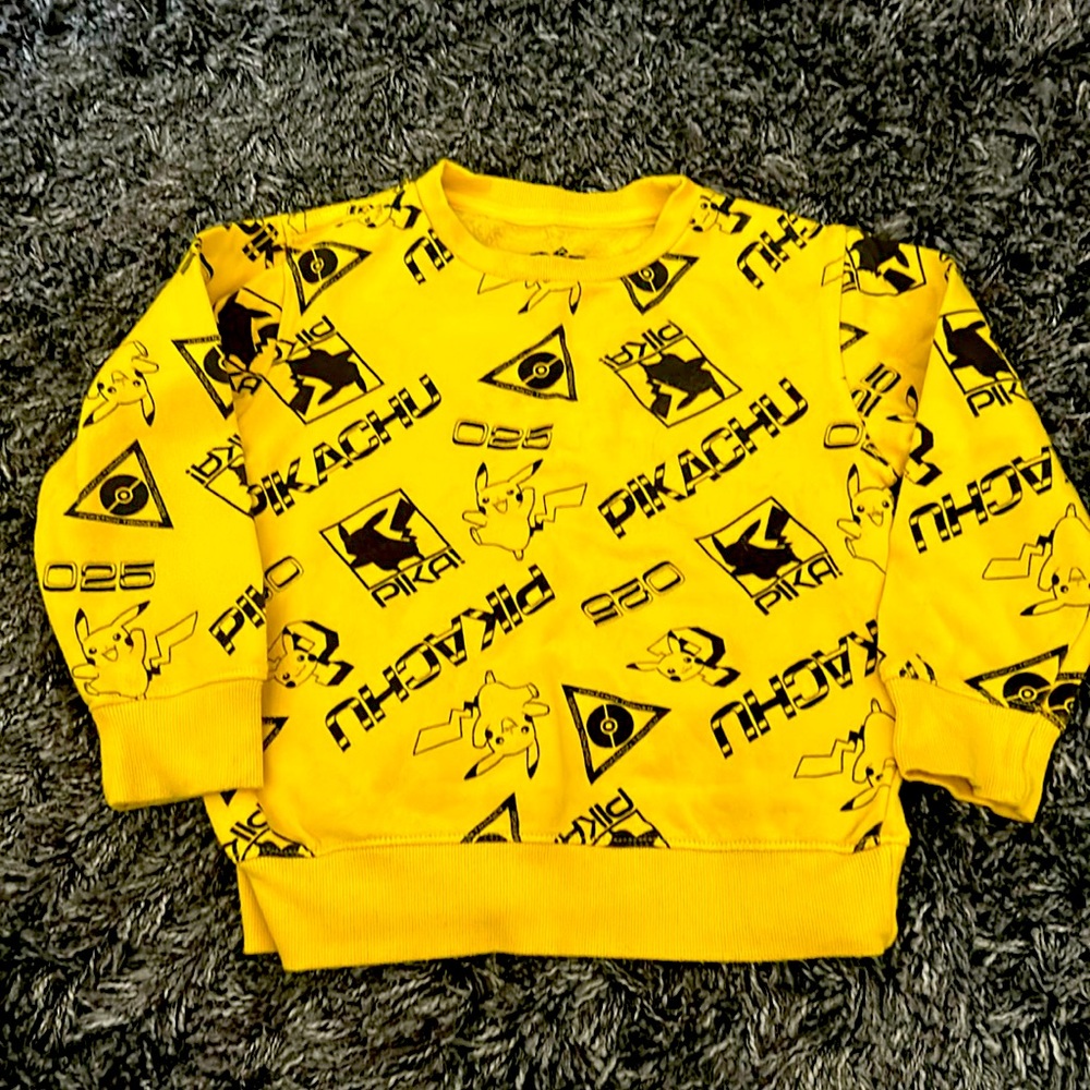 Zara pikachu crew fleece